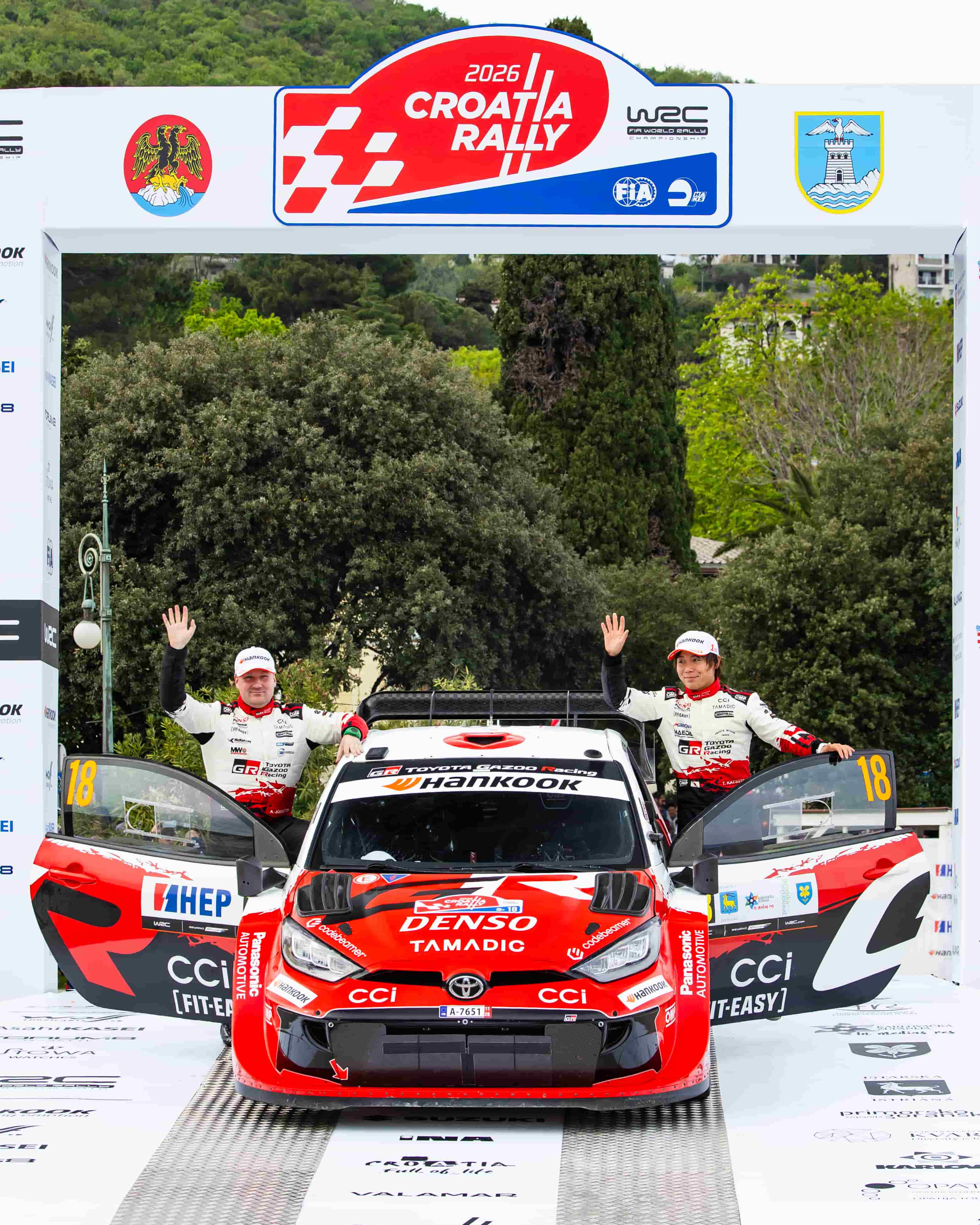 TOYOTA GAZOO Racing Secures One-Two Finish at Croatia Rally  